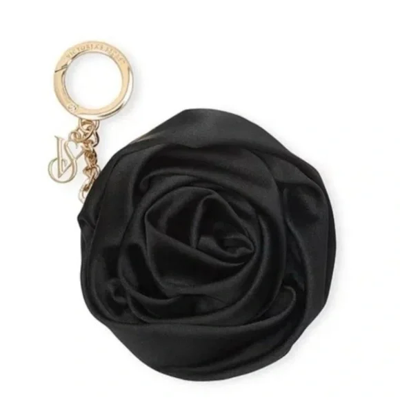 VICTORIA'S SECRET Victoria's Secret Satin Rose Crossbody Bag and Keychain